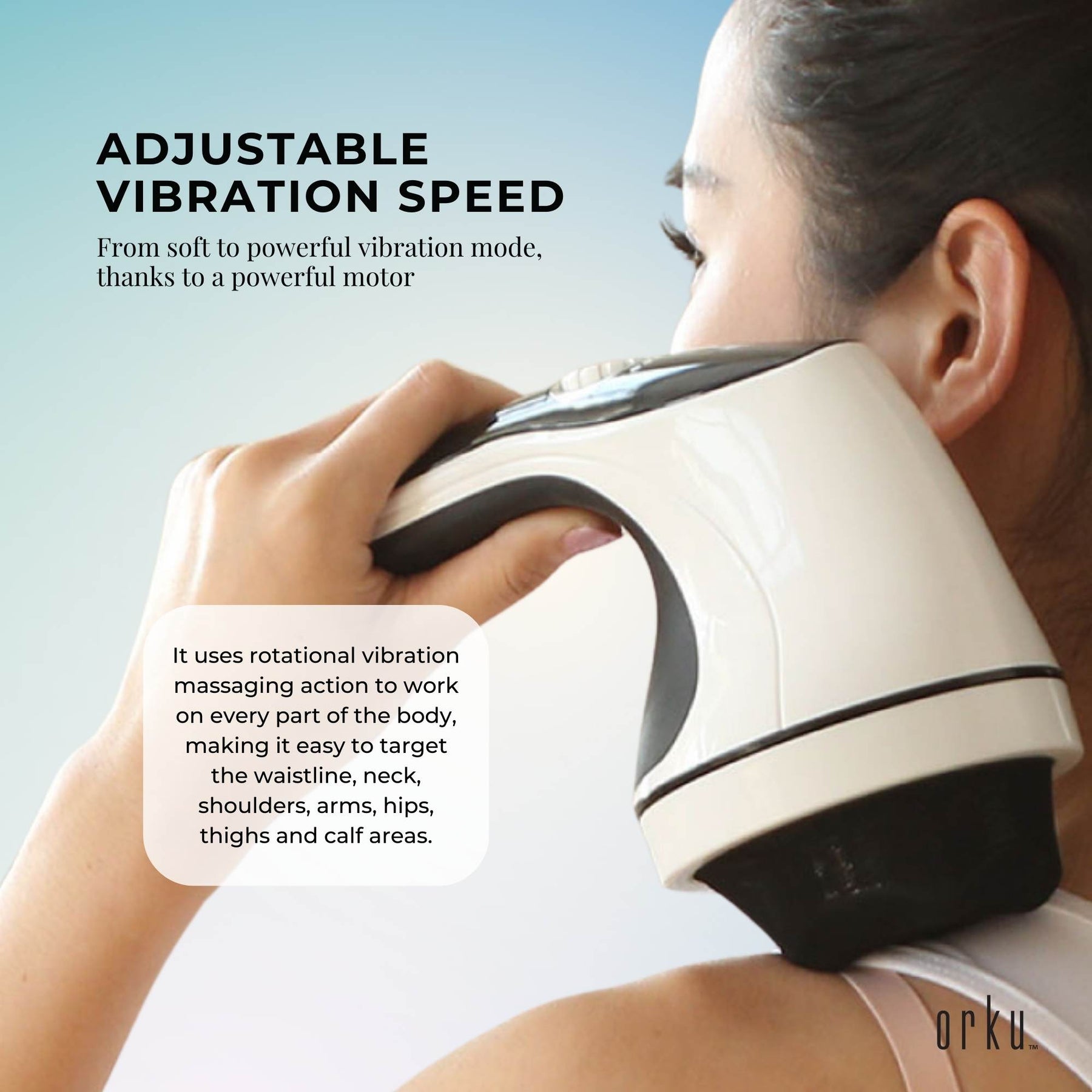 Full Body Vibration Handheld Massager - 4 Massage Heads Neck Shoulders Back Legs - SuperSaverAU - view 4