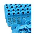 Blue Numbered Mini Ear Tags Set 100x 5x2cm for Cattle Sheep Pig Livestock - SuperSaverAU - view 2