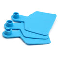 Cattle Ear Tags 100x Medium Blue 6x7.5cm Blank Livestock Labels with Pins - SuperSaverAU - view 3