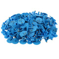 Blue Round Numbered Ear Tags Set - 100 Count for Cattle, Pigs, Sheep, Goats - SuperSaverAU - view 1