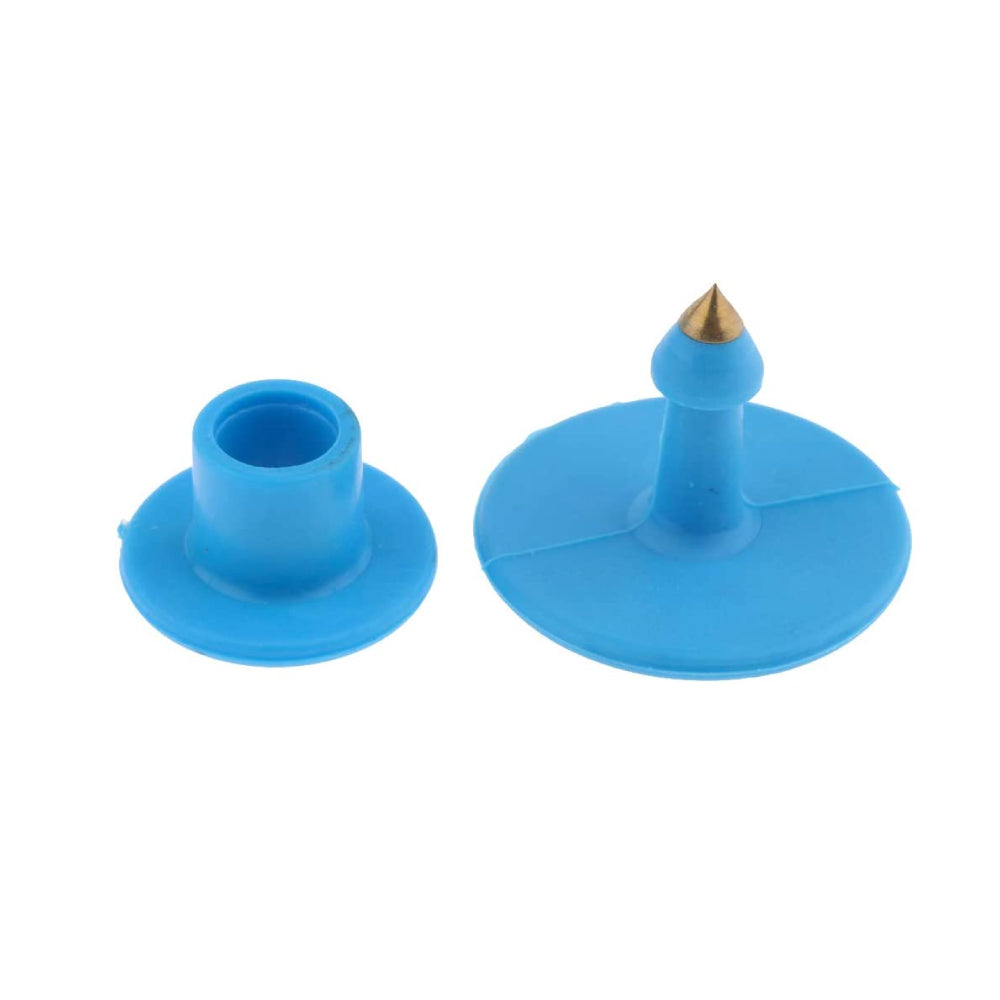 Blue Round Numbered Ear Tags Set - 100 Count for Cattle, Pigs, Sheep, Goats - SuperSaverAU - view 2