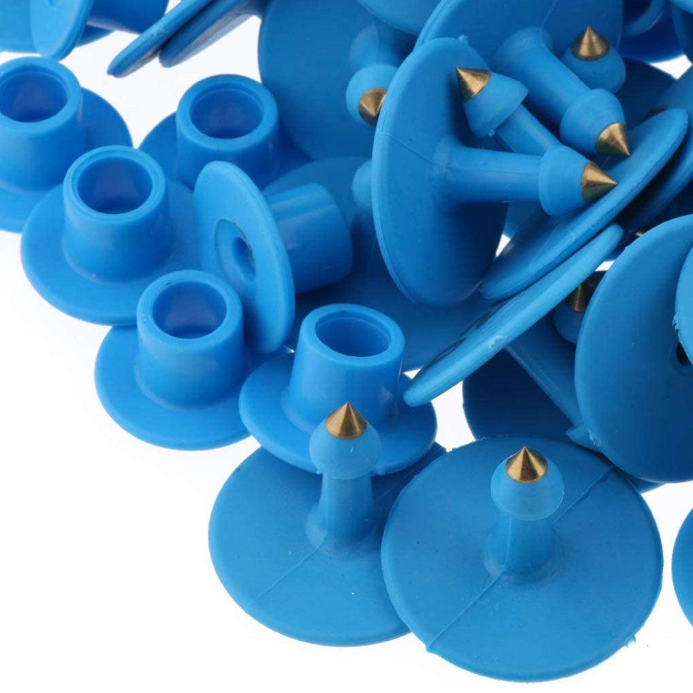 Blue Round Numbered Ear Tags Set - 100 Count for Cattle, Pigs, Sheep, Goats - SuperSaverAU - view 3