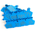 Blue Numbered Cattle Ear Tags 6x7.5cm Set - Medium for Livestock Identification - SuperSaverAU - view 1