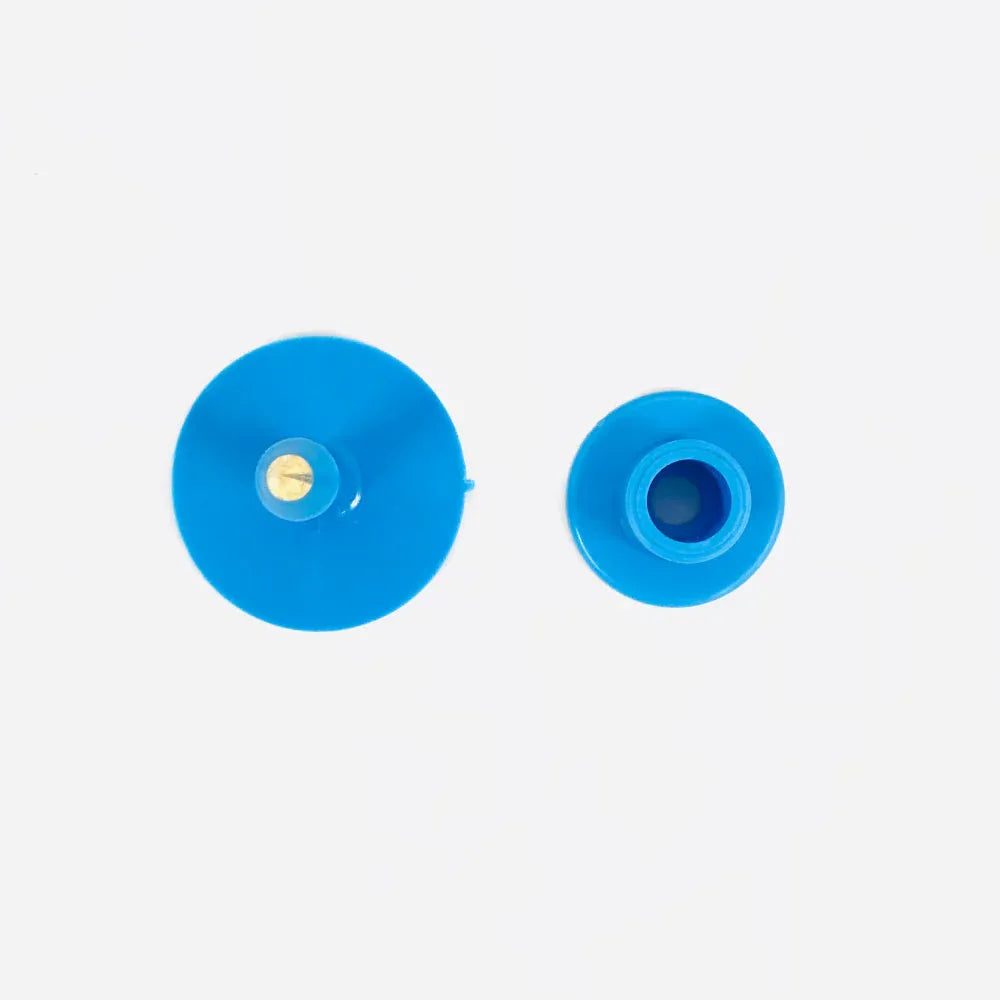 Cattle Ear Tags Set - 100x Round Blue Blank Tags for Pig Sheep Goat
