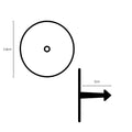 Cattle Ear Tags Set - 100x Round Blue Blank Tags for Pig Sheep Goat