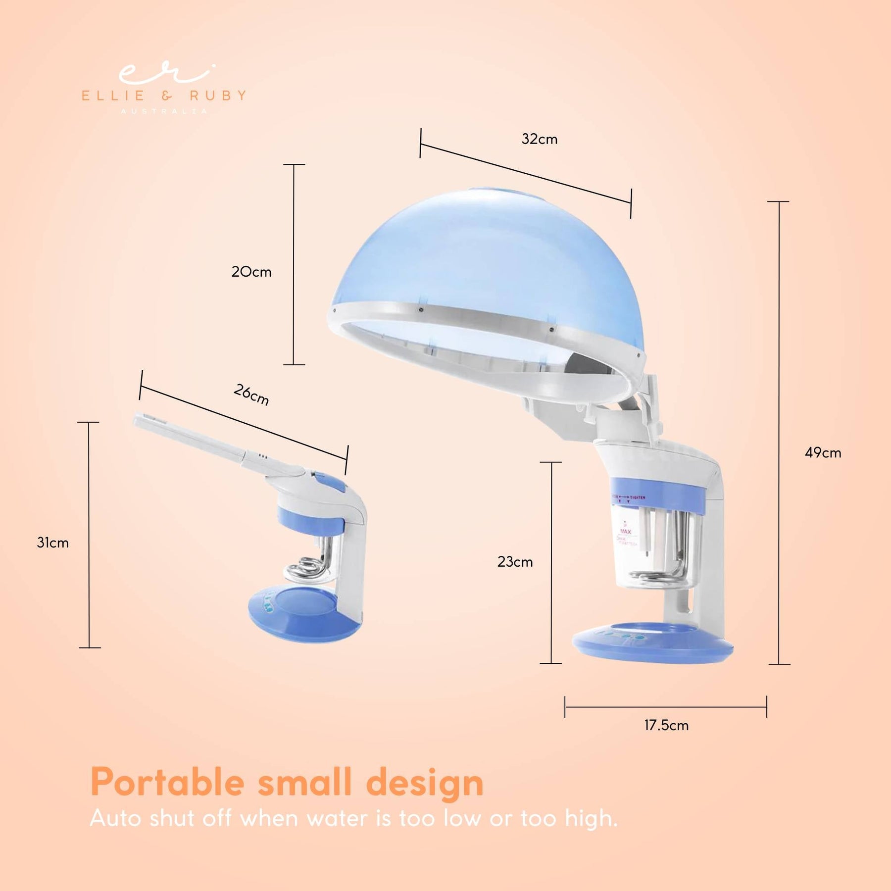 2 In 1 Facial and Hair Steamer Face Skin Portable Table Top Steam Ozone Machine - SuperSaverAU - view 5