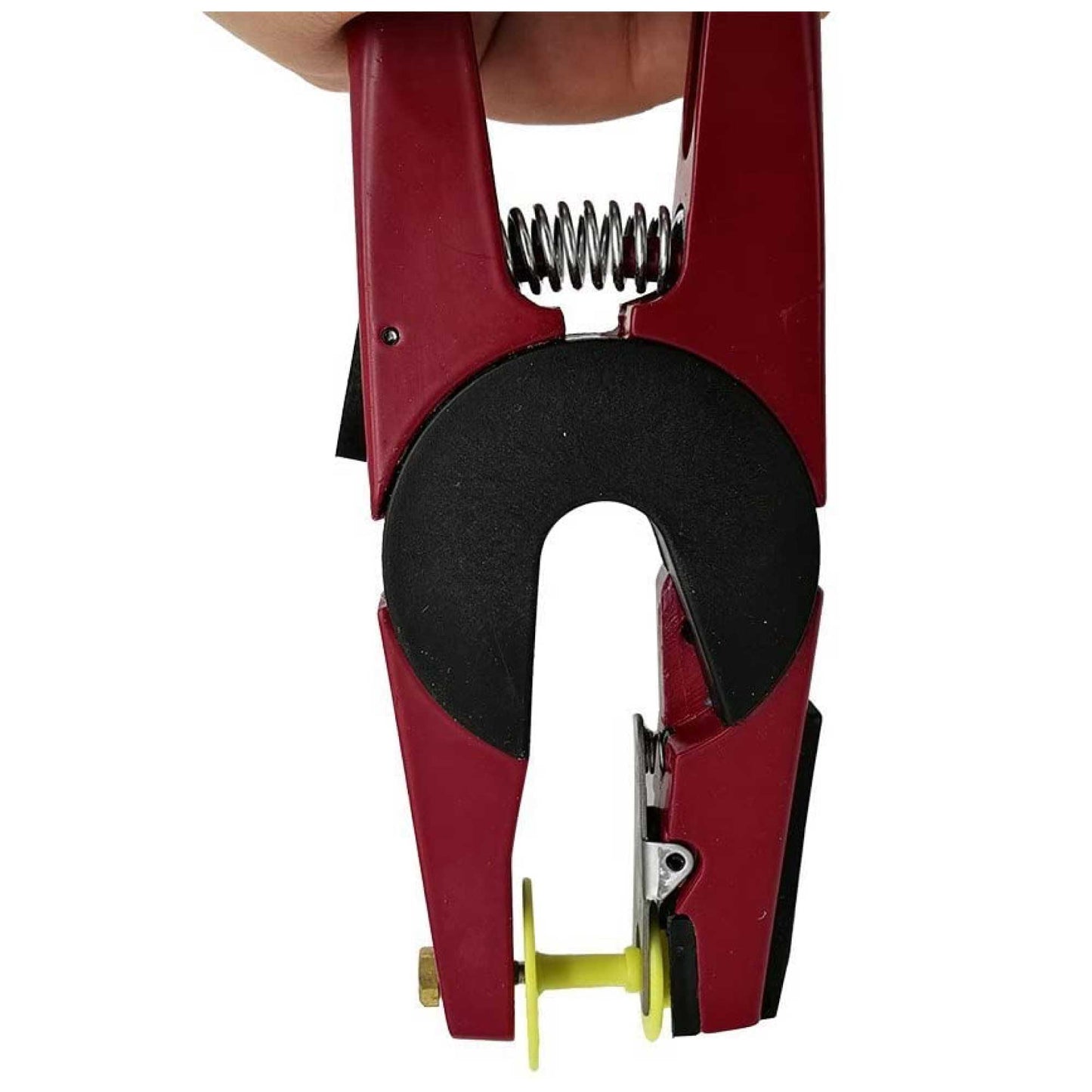 Red Ear Tag Applicator Pliers - 15cm Metal Livestock Cattle Punch Tool