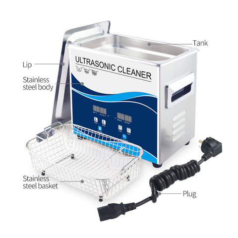 3.2L Digital Ultrasonic Cleaner Jewelry Ultra Sonic Bath Degas Parts Cleaning - SuperSaverAU - view 2