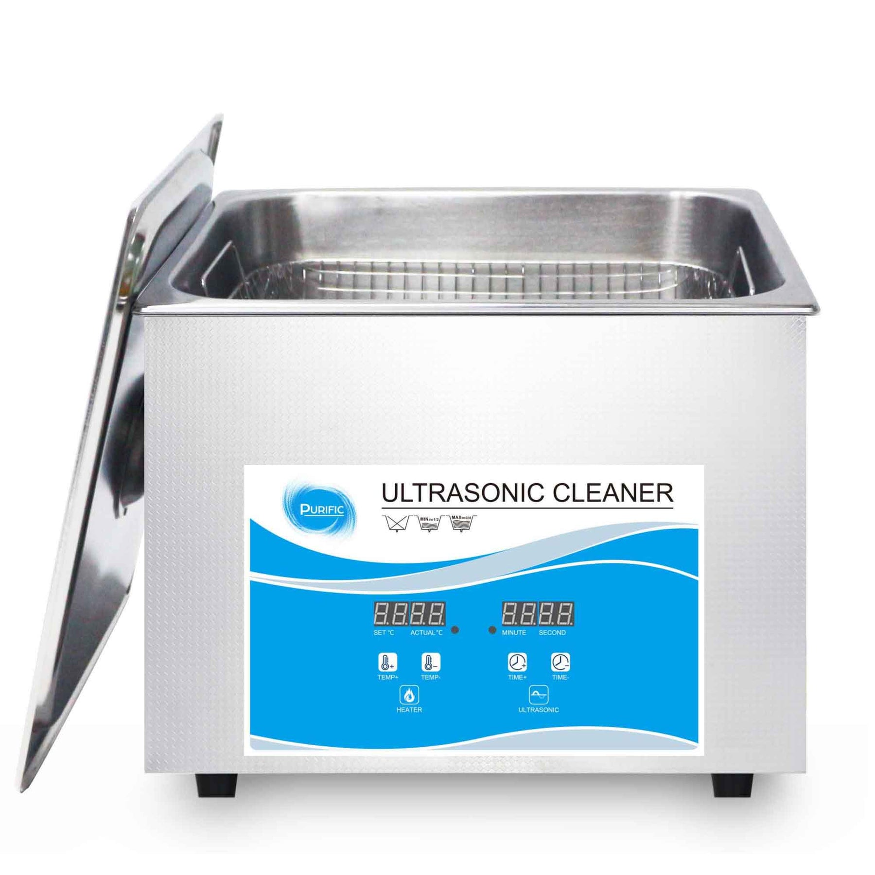 1.3L Digital Ultrasonic Cleaner Jewelry Ultra Sonic Bath Degas Parts Cleaning - SuperSaverAU - view 1