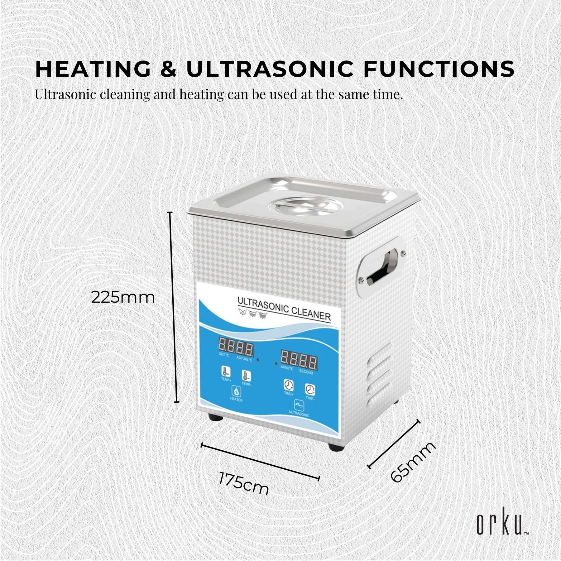 Premium 2L Digital Ultrasonic Cleaner with Degas Function 40kHz