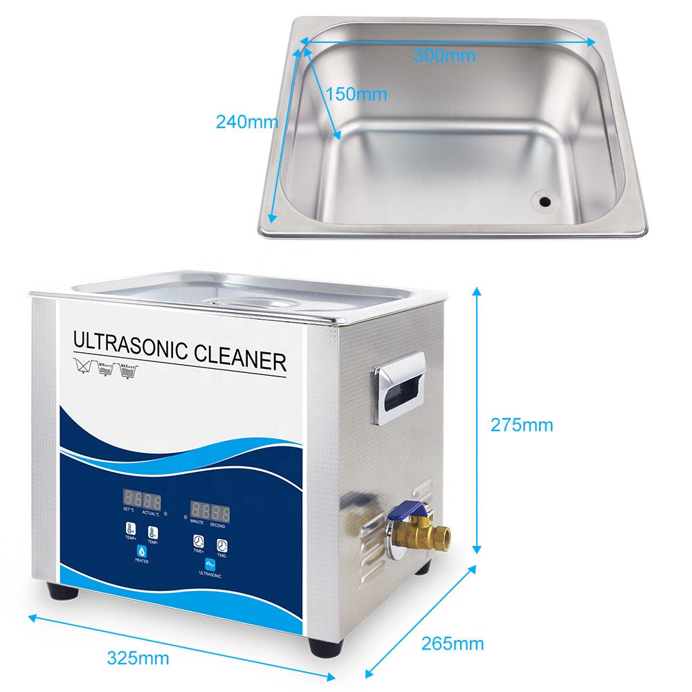 15L Digital Ultrasonic Cleaner Jewelry Ultra Sonic Bath Degas Parts Cleaning - SuperSaverAU - view 5