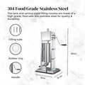 5L Manual Vertical Sausage Filler - Stainless Stuffer Meat Press Machine - SuperSaverAU - view 3