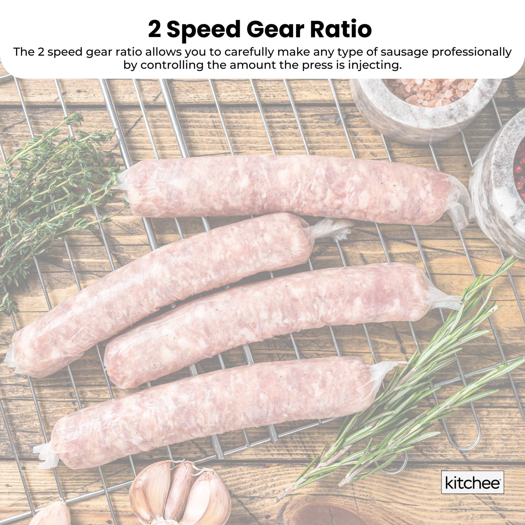 7L Manual Vertical Sausage Filler - Stainless Stuffer Meat Press Machine - SuperSaverAU - view 3