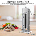 7L Manual Vertical Sausage Filler - Stainless Stuffer Meat Press Machine - SuperSaverAU - view 5