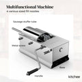 7L Manual Horizontal Sausage Filler - Stainless Stuffer Meat Press Machine - SuperSaverAU - view 6