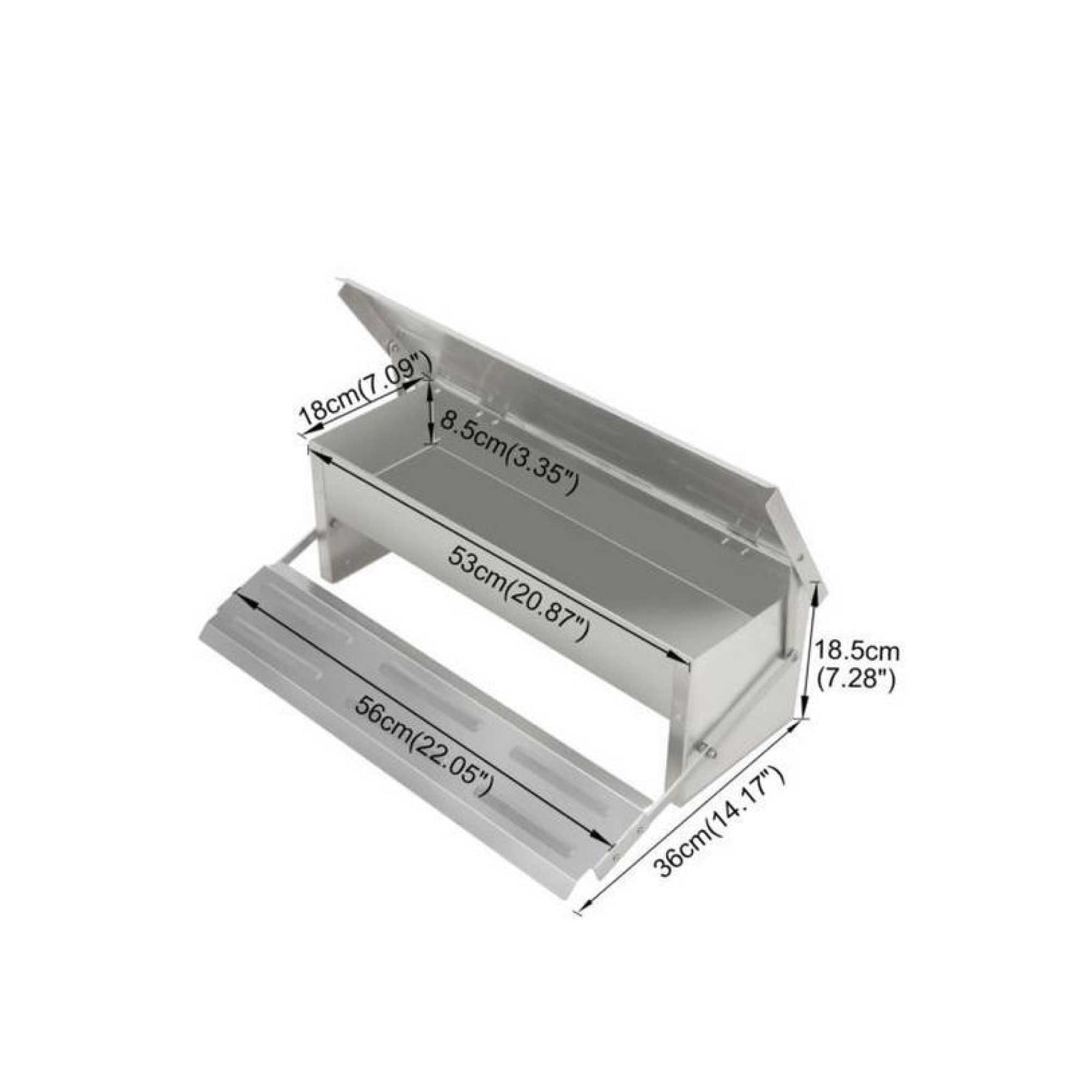8L Automatic Aluminium Chicken Feeder Treadle - Self Feeding, Rust-Proof, Waterproof - SuperSaverAU - view 7