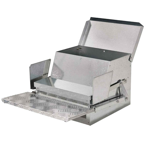 9kg Automatic Chicken Feeder Treadle - Aluminium & Galvanised Steel, Rust-proof - SuperSaverAU - view 1