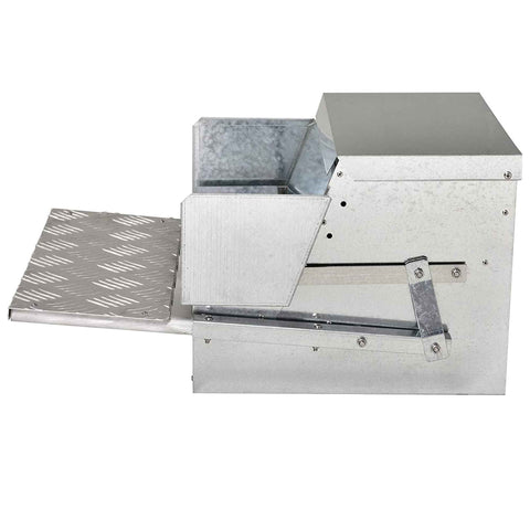 9kg Automatic Chicken Feeder Treadle - Aluminium & Galvanised Steel, Rust-proof - SuperSaverAU - view 2