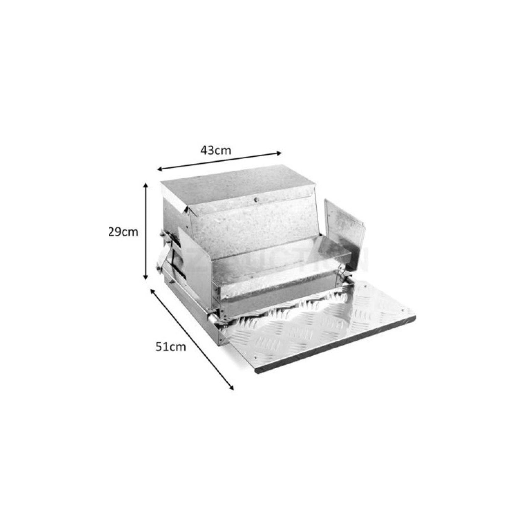 9kg Automatic Chicken Feeder Treadle - Aluminium & Galvanised Steel, Rust-proof - SuperSaverAU - view 6