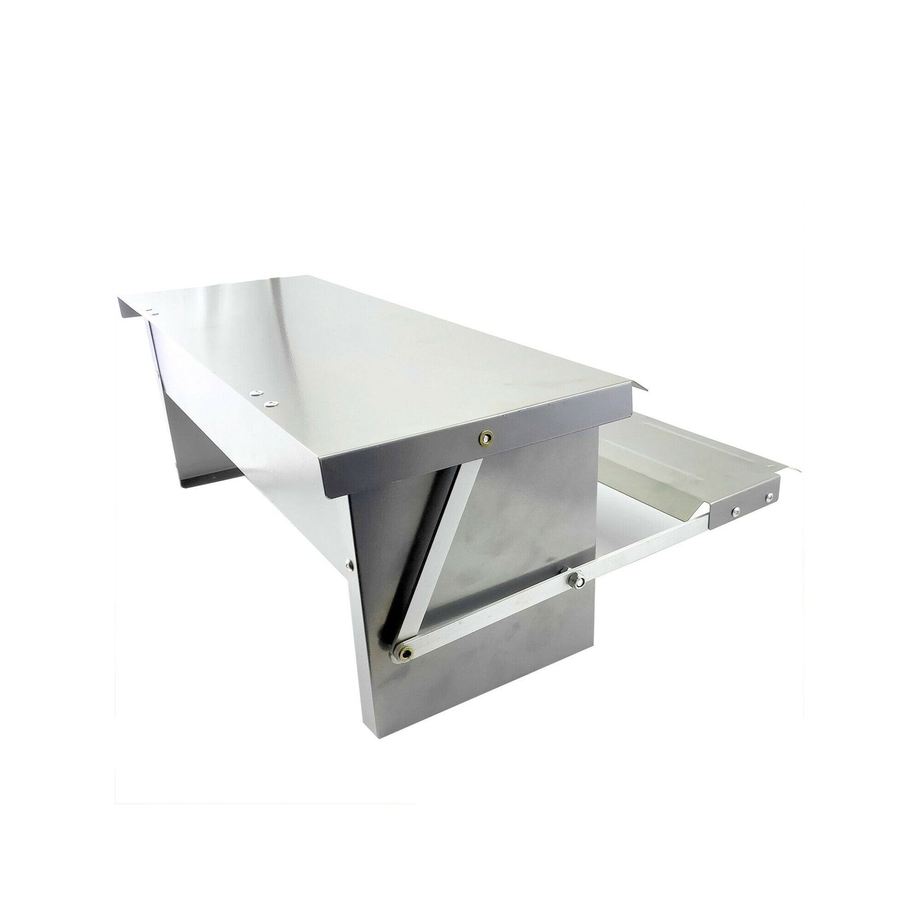Galvanised Steel 6.5L Automatic Chicken Feeder Treadle for Poultry - SuperSaverAU - view 1