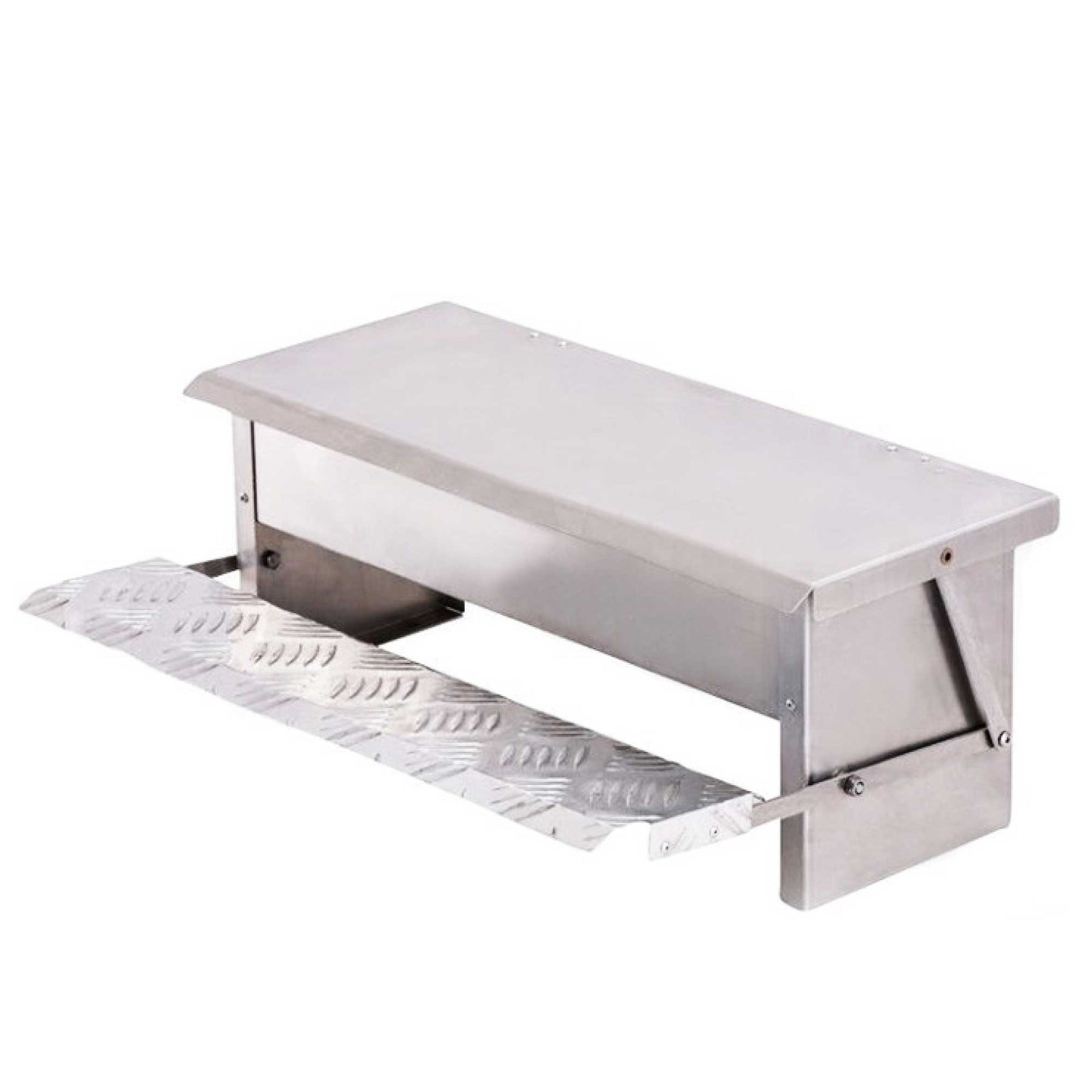 Aluminium Automatic Chicken Feeder 6.5L Treadle Coop - Rust-proof, Self Feed - SuperSaverAU - view 2