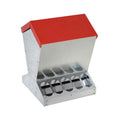 Galvanised Steel 10kg Automatic Chicken Feeder Trough - Rust-proof, Self Feed - SuperSaverAU - view 1