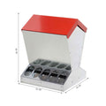 Galvanised Steel 10kg Automatic Chicken Feeder Trough - Rust-proof, Self Feed - SuperSaverAU - view 4