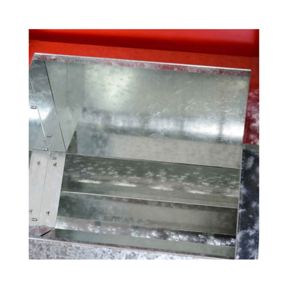 Galvanised Steel 10kg Automatic Chicken Feeder Trough - Rust-proof, Self Feed