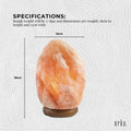 Himalayan Pink Salt Lamp 2-3kgs with 12V 12W Light Bulb & On/Off Switch