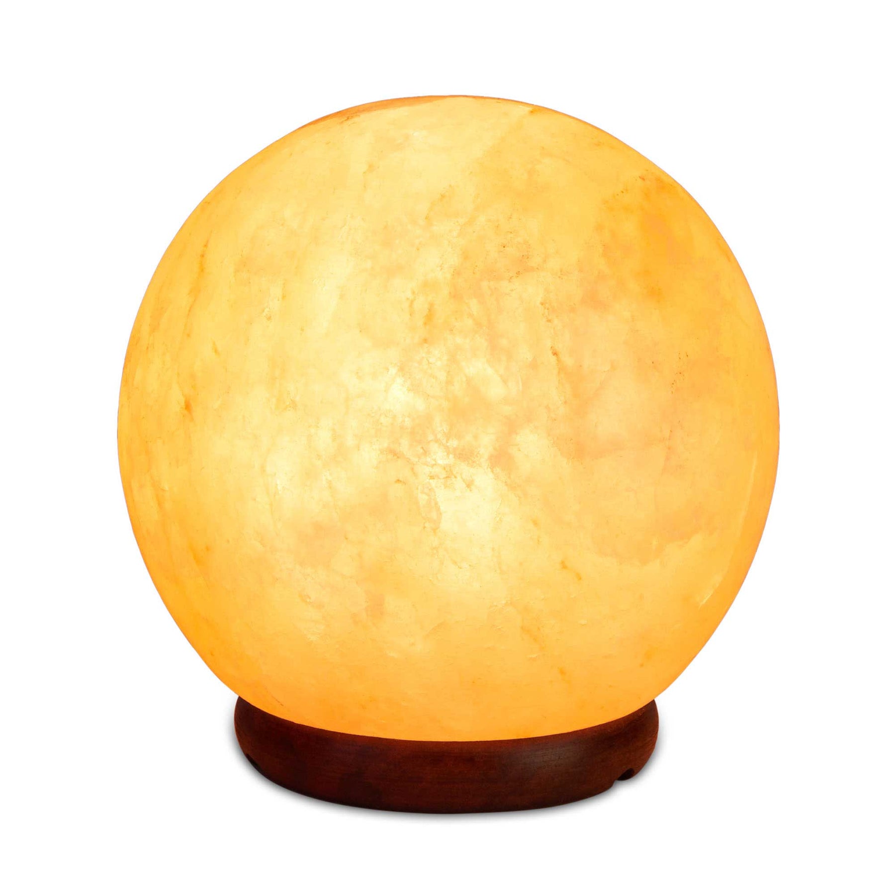 Himalayan Pink Salt Lamp 5" Ball Sphere 12V 12W with Wooden Base - SuperSaverAU - view 1