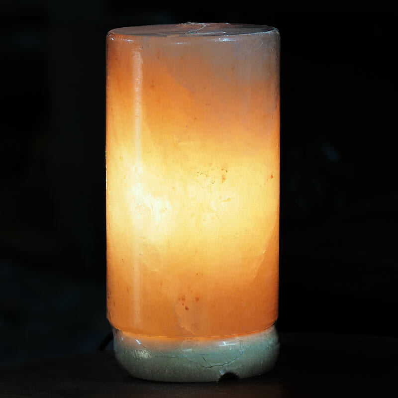 Himalayan Pink Salt Lamp 2.5kg Cylinder Shape with 12V 12W Bulb - SuperSaverAU - view 2