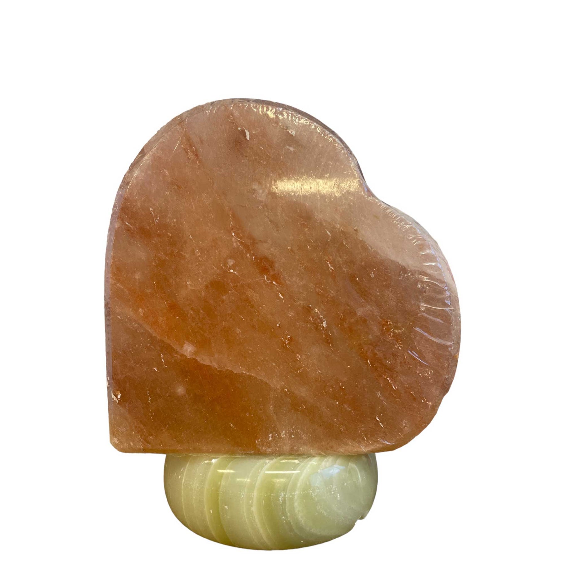 Premium Heart Himalayan Pink Salt Lamp with 12V Bulb - 3-3.5kg