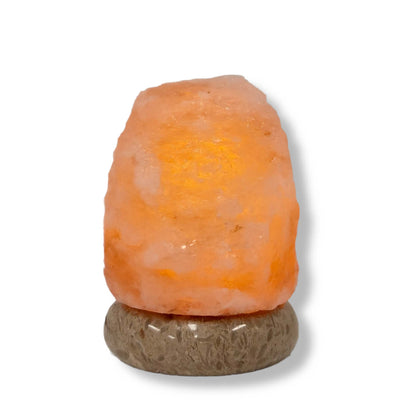 Himalayan Salt Collective USB Himalayan Salt Lamp - Mini Natural Rock Shape 8.5cm
