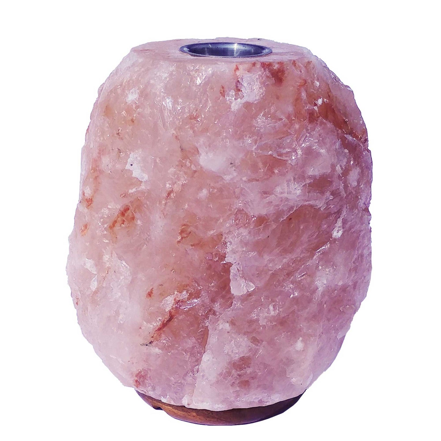 Himalayan Pink Salt Lamp 1-2kg Diffuser with Wooden Base & E14 Bulb