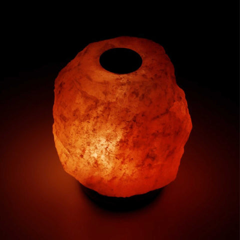 Himalayan Pink Salt Lamp 1-2kg Diffuser with Wooden Base & E14 Bulb - SuperSaverAU - view 2