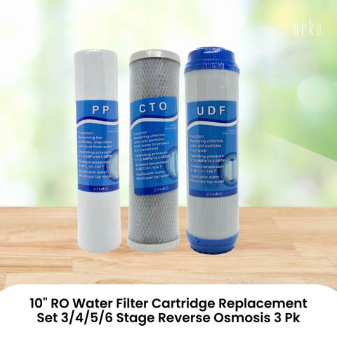 10" 3 Pack Replacement Filter Cartridges for Reverse Osmosis Water Filter Systems - SuperSaverAU - view 2