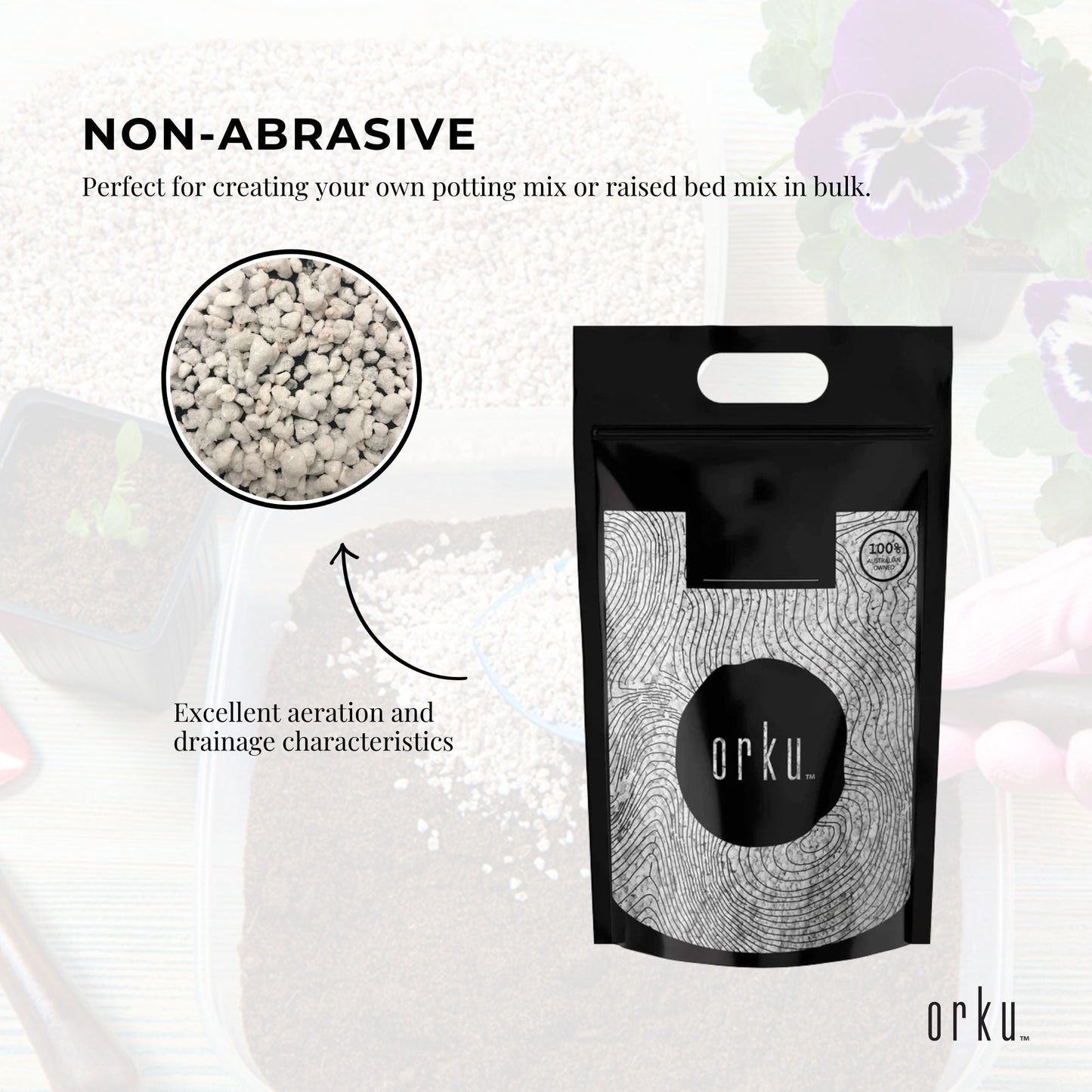 Coarse Perlite 5L - Premium Soil for Hydroponics, Excellent Aeration & Drainage