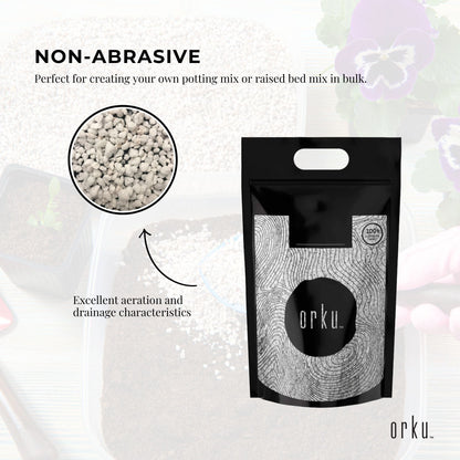 Coarse Perlite 5L - Premium Soil for Hydroponics, Excellent Aeration & Drainage