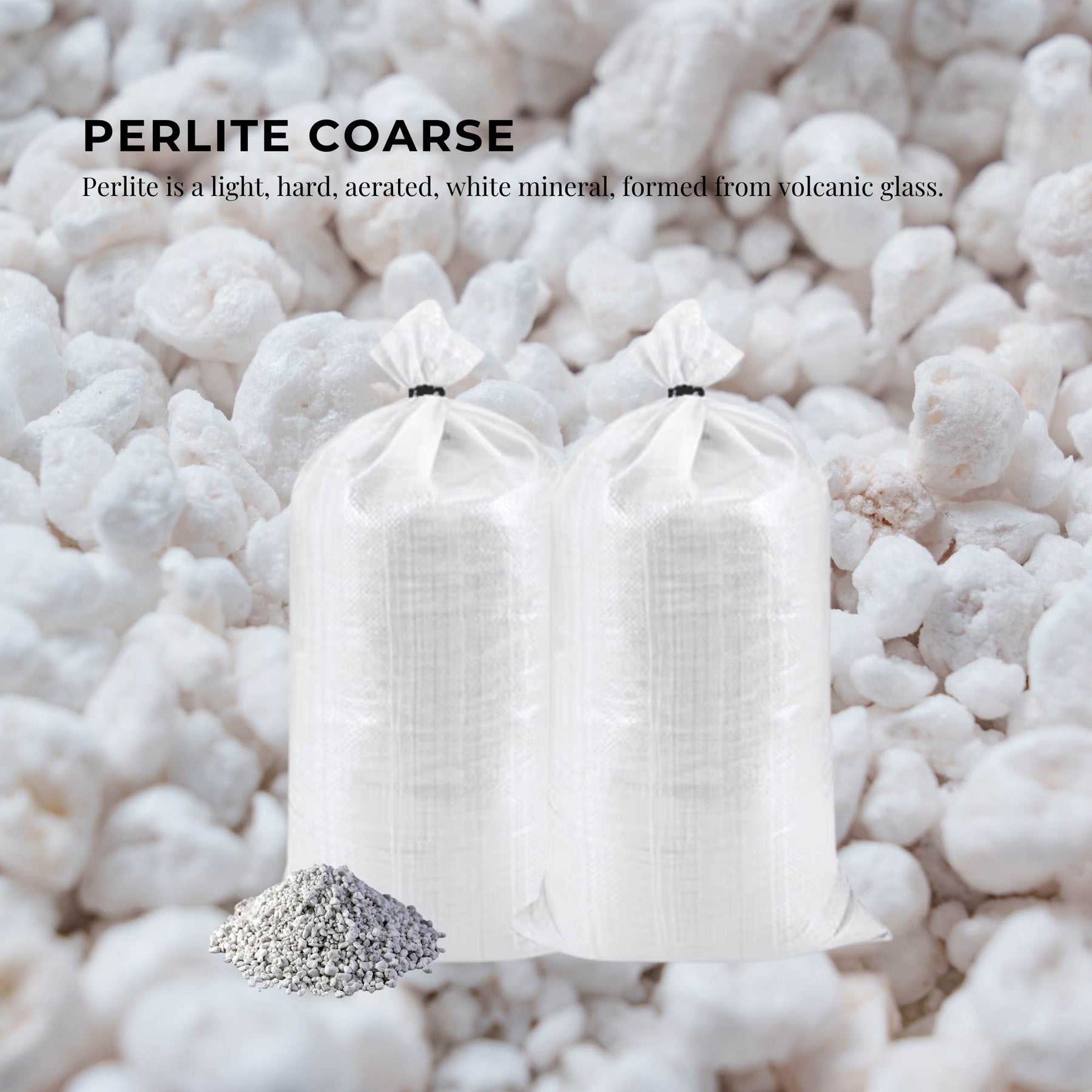 Coarse Perlite 50L - Premium Soil for Hydroponics, Excellent Aeration & Drainage - SuperSaverAU - view 1