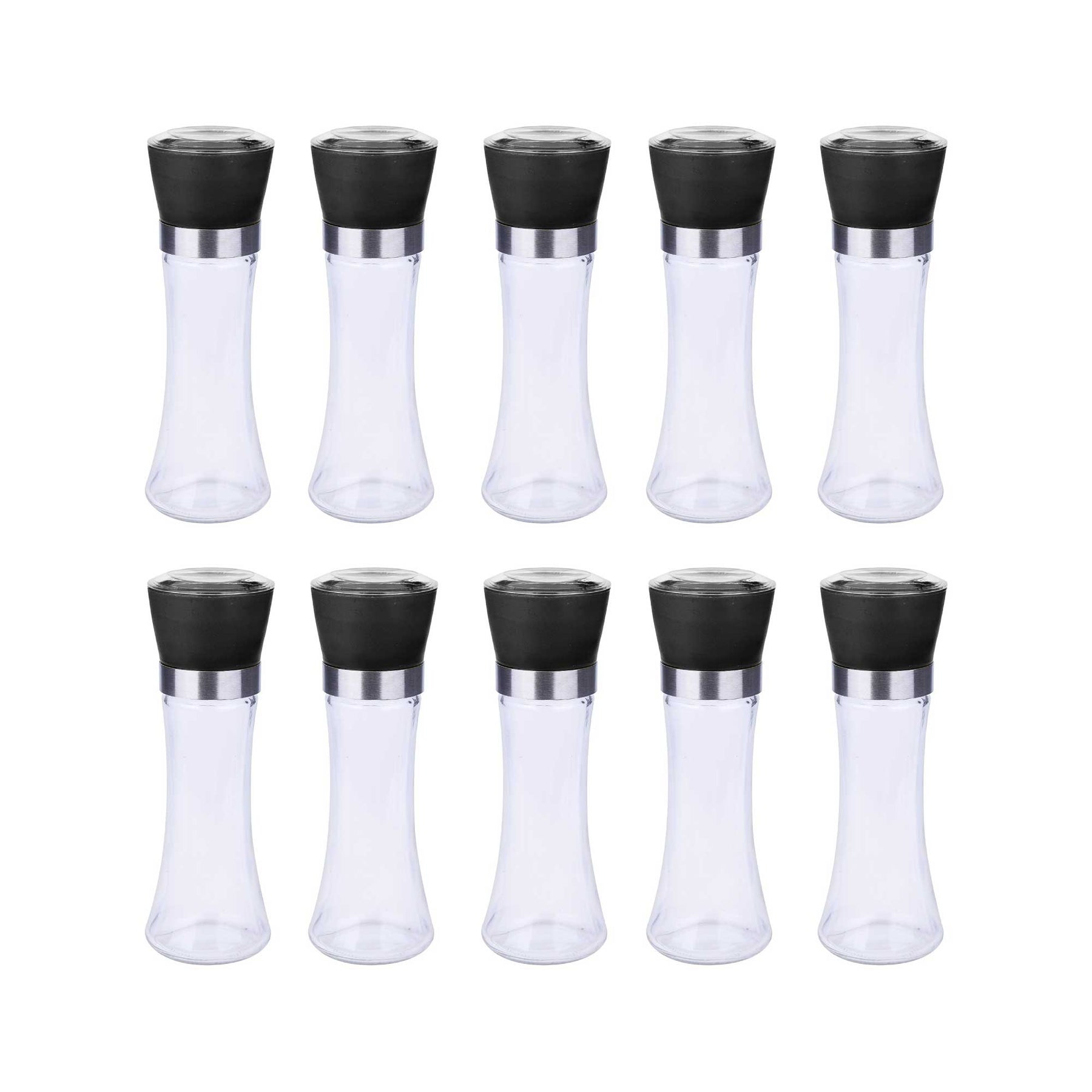 180ml Glass Salt or Pepper Grinder - Adjustable Ceramic Core, Ergonomic Design - SuperSaverAU - view 1