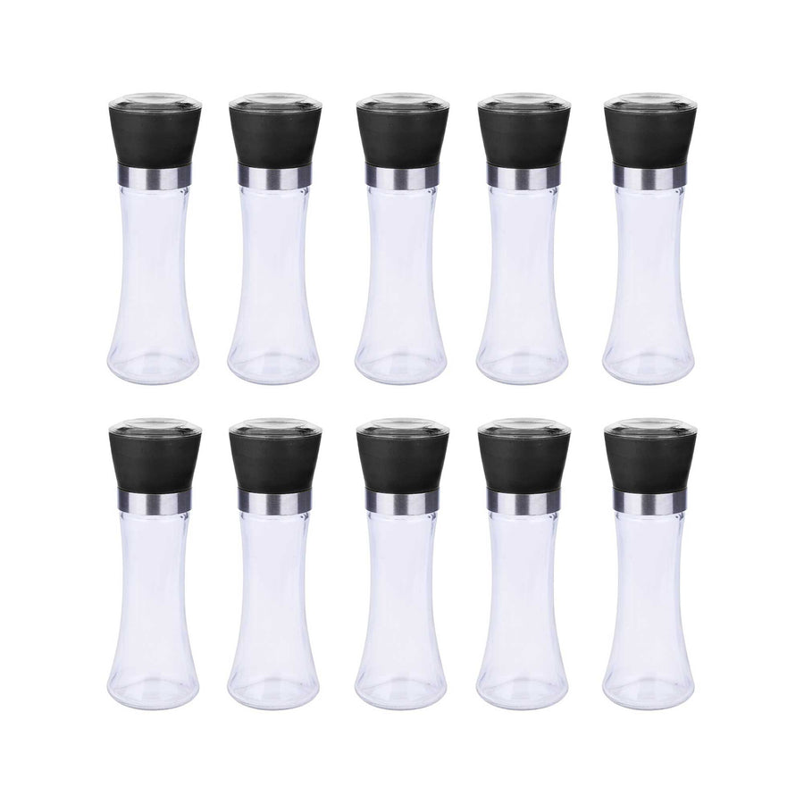 180ml Glass Salt or Pepper Grinder - Adjustable Ceramic Core, Ergonomic Design - SuperSaverAU - view 1