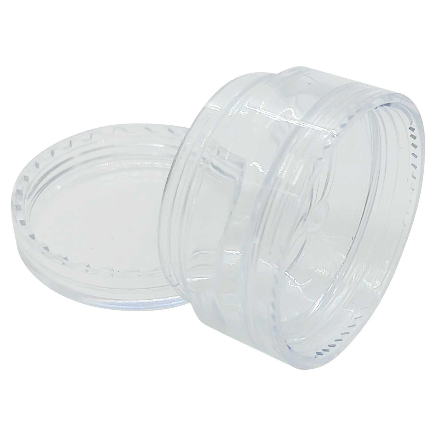 50x 3ml Clear Lip Balm Containers with Lids - Cosmetic Sample Jars