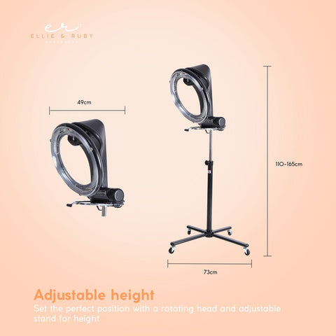 Ellie & Ruby Standing Hair Dryer Accelerator Colour 360 Rotating Halo Rolling - SuperSaverAU - view 2