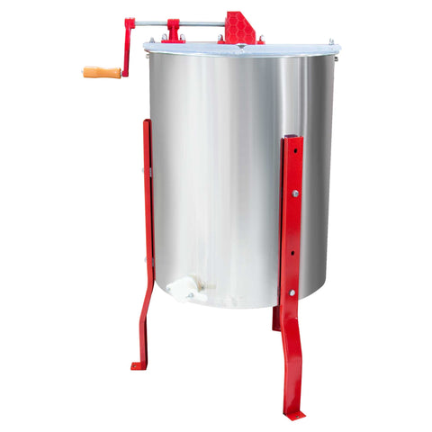 2 Frame Stainless Steel Honey Extractor Manual Spinner with Acrylic Lids - SuperSaverAU - view 1