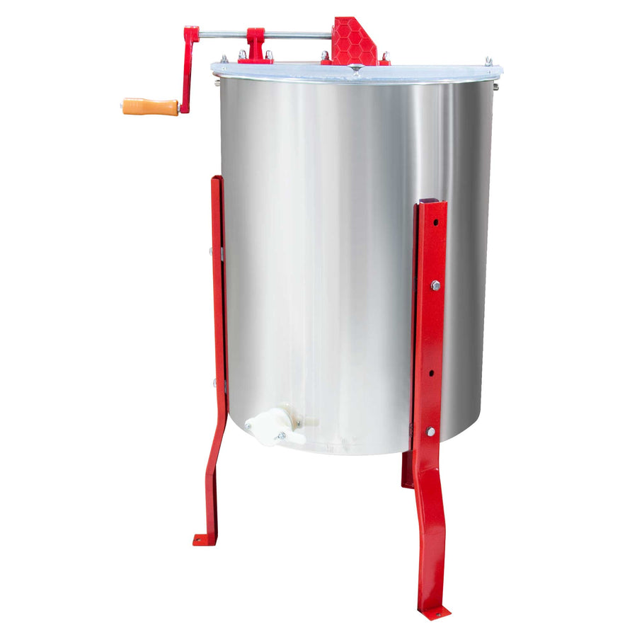 2 Frame Stainless Steel Honey Extractor Manual Spinner with Acrylic Lids - SuperSaverAU - view 1