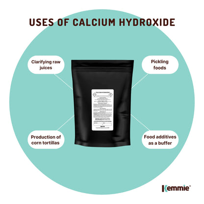 400g Food Grade Calcium Hydroxide Powder - FCC Hydrated Slaked Pickling Lime