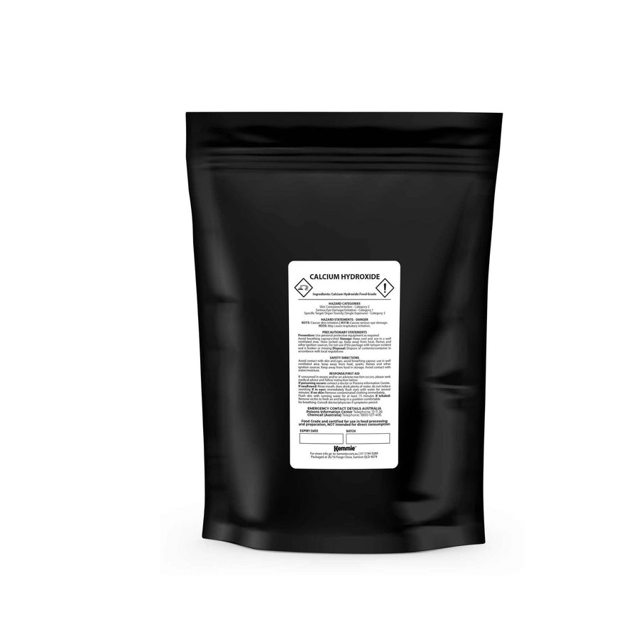1Kg Food Grade Calcium Hydroxide Powder - FCC Hydrated Slaked Pickling Lime - SuperSaverAU - view 1