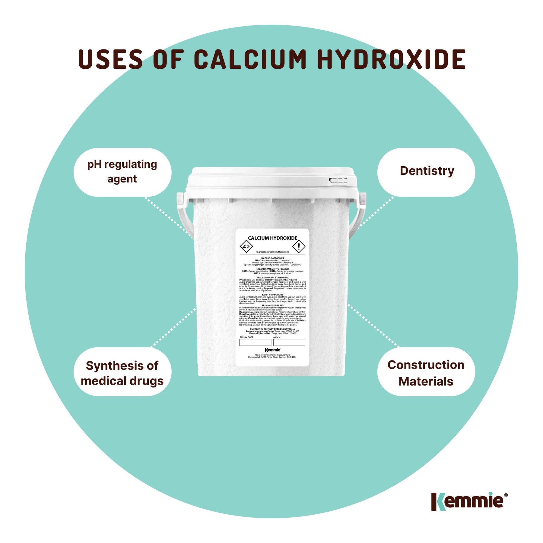 600g Food Grade Calcium Hydroxide Powder Tub FCC Hydrated Slaked Pickling Lime - SuperSaverAU - view 8