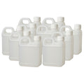 Kitchee HDPE Jerry Can Bottles with 38mm Tamper Evident Caps - 1L, 10 Pack