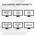 Chunghop Universal TV Remote Control Compatible with Hisense LCD Smart HD Plasma - SuperSaverAU - view 4